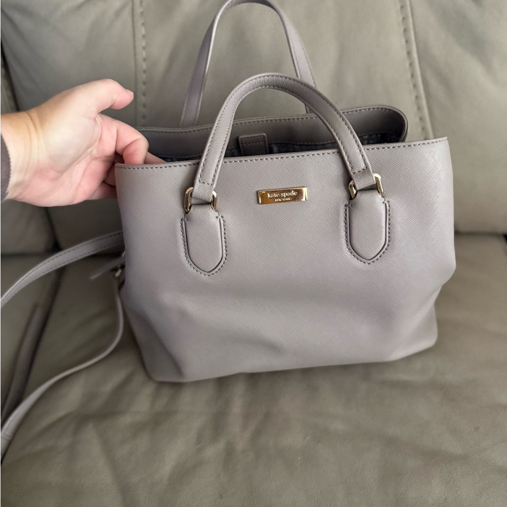Kate Spade Light Gray Satchel